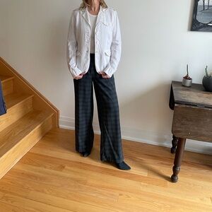 Olsen Europe Women's lightweight linen jacket, with pull string detailing